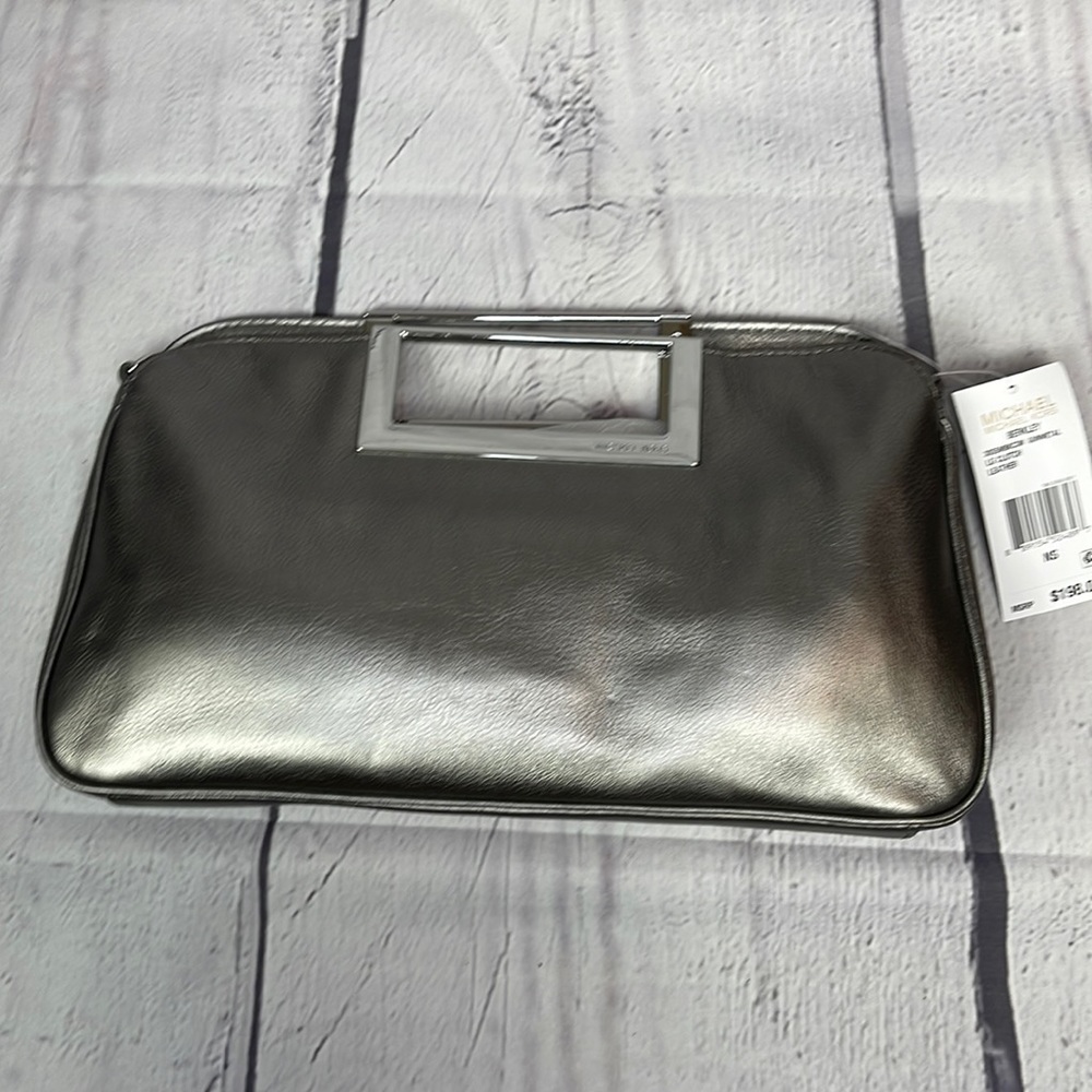 NWT Michael Kors Berkeley leather clutch